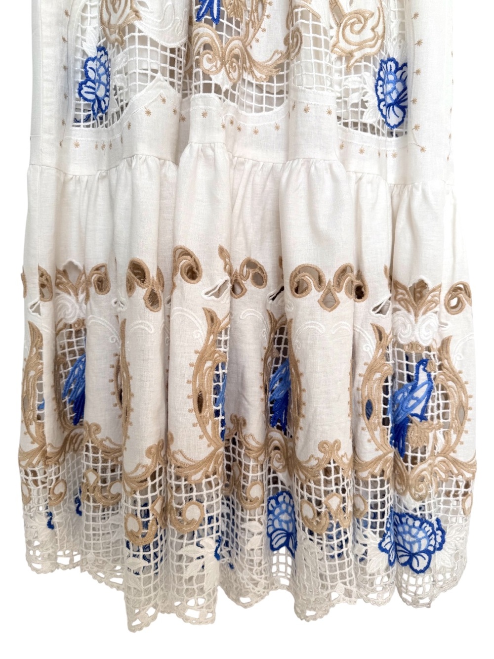FARM Rio Romantic Richelieu Lace & Embroidery Maxi Dress, NWT ๐ง๐ท - Picture 11 of 16